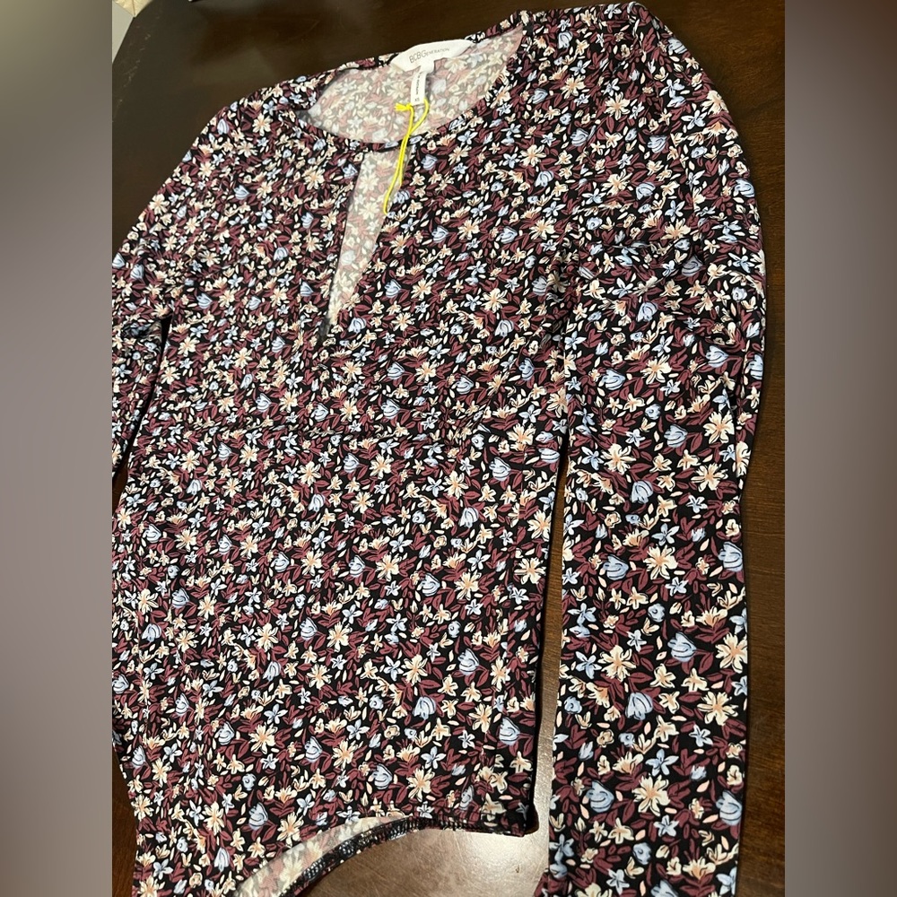 BCBGeneration Floral bodysuit